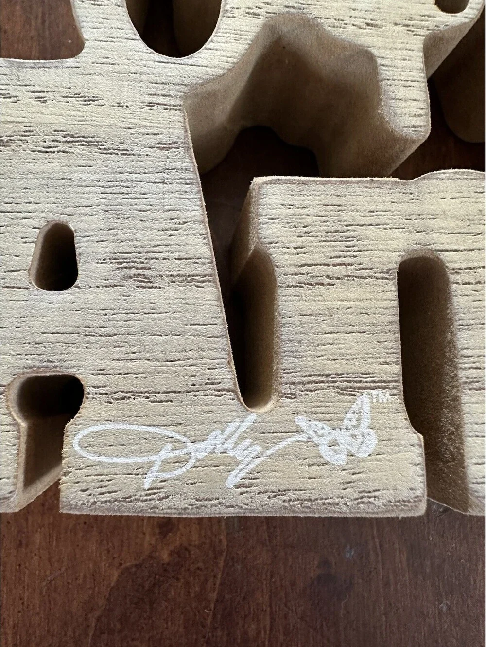 Dolly Parton Cup of Ambition Wood Shelf Sign 10.5
